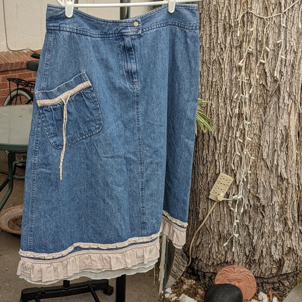 J Jill Denim Skirt